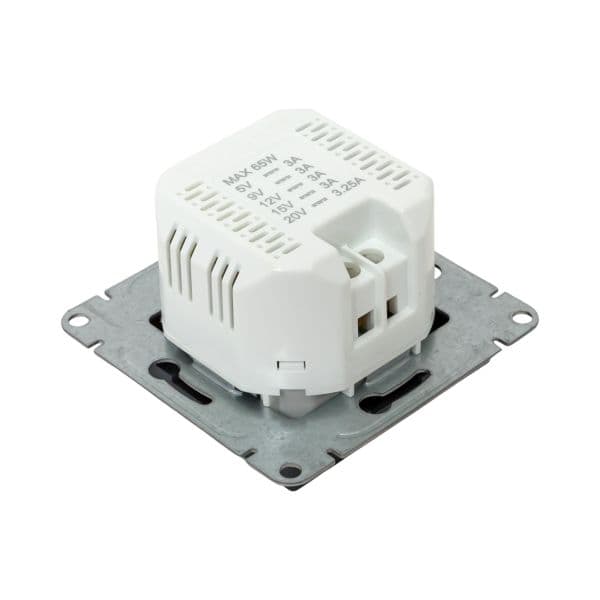 Механизм розетки USB-С  быстрая  графит Эпика EKF