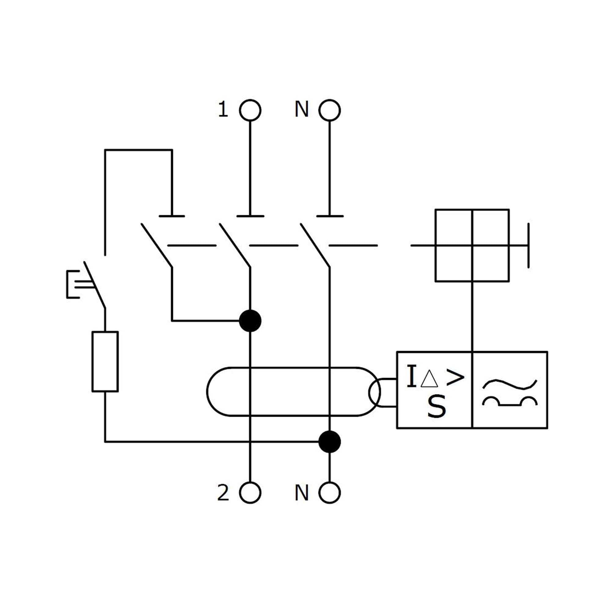 УЗО YON макс (YON max) 2P, 30mA, 20A, type A-S