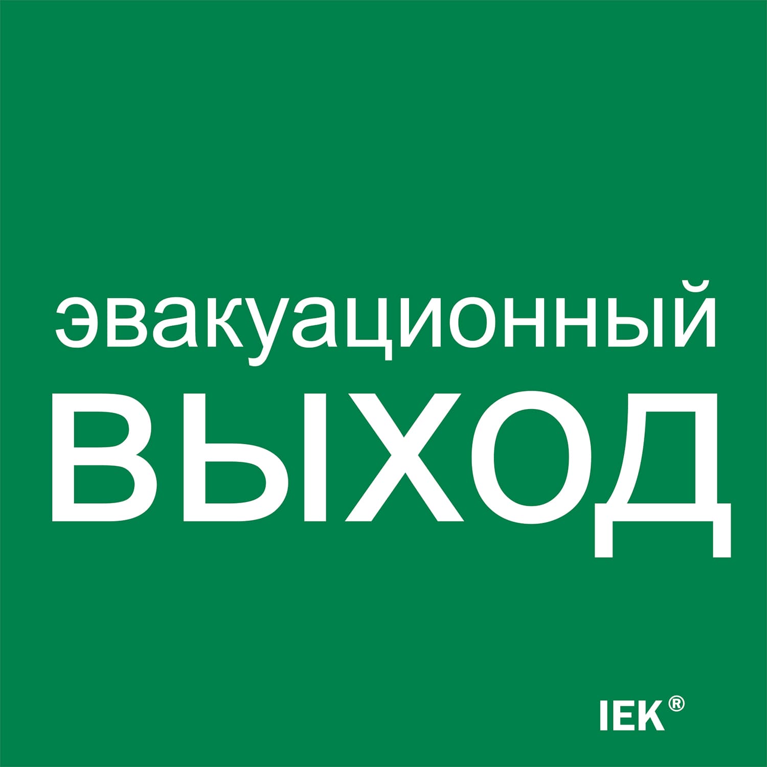 Этикетка самоклеящаяся 150х150 мм ''Эвакуационный выход''