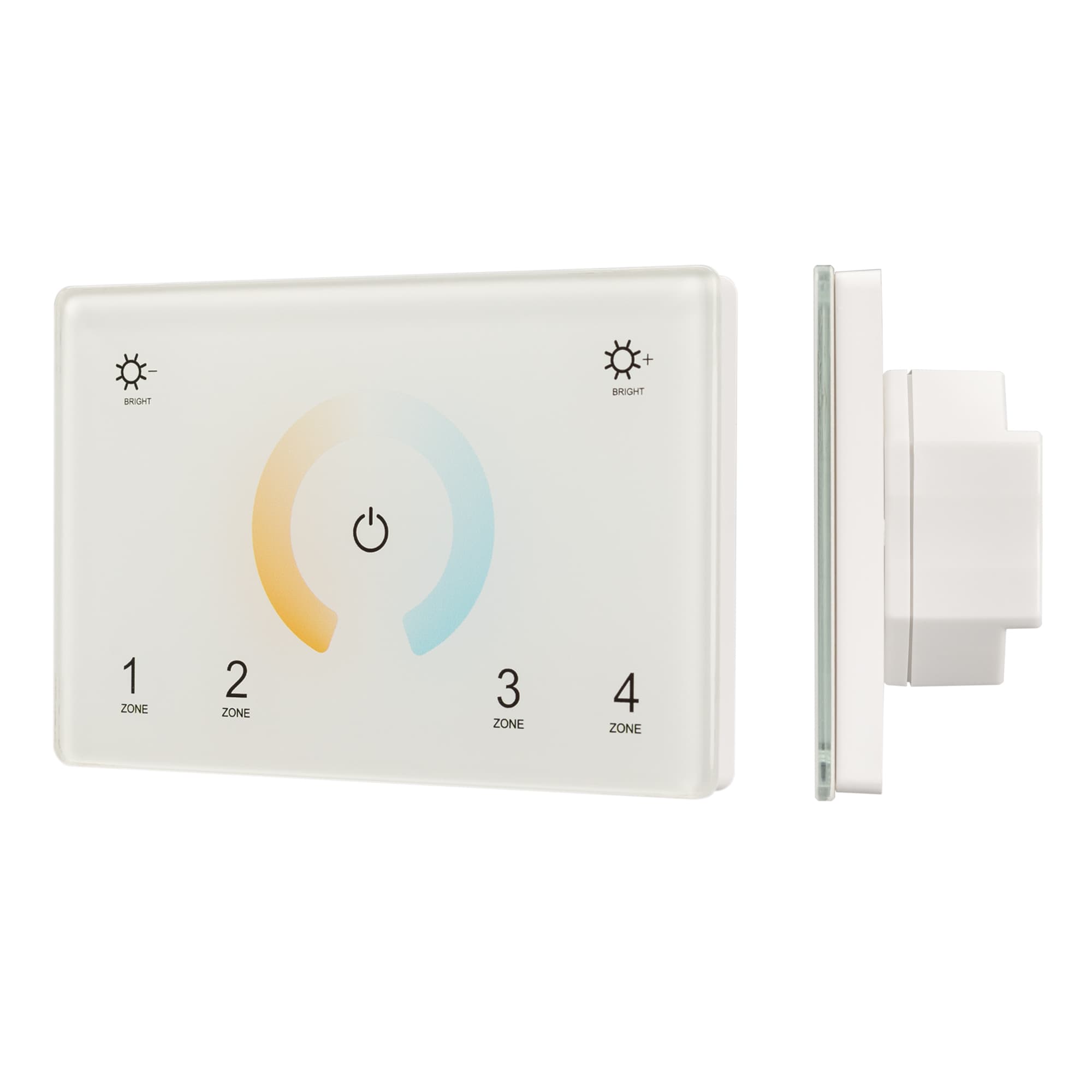 Панель Sens SMART-P81-MIX White 230V, 4 зоны, 2.4G ARL, IP20 пластик, 5 лет