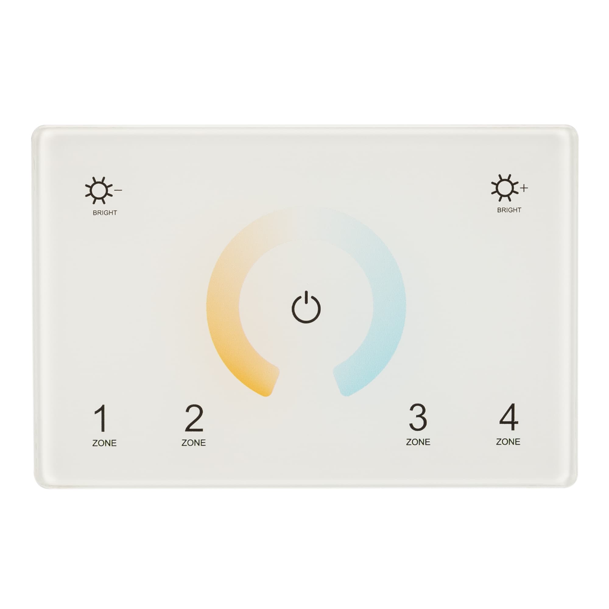 Панель Sens SMART-P81-MIX White 230V, 4 зоны, 2.4G ARL, IP20 пластик, 5 лет
