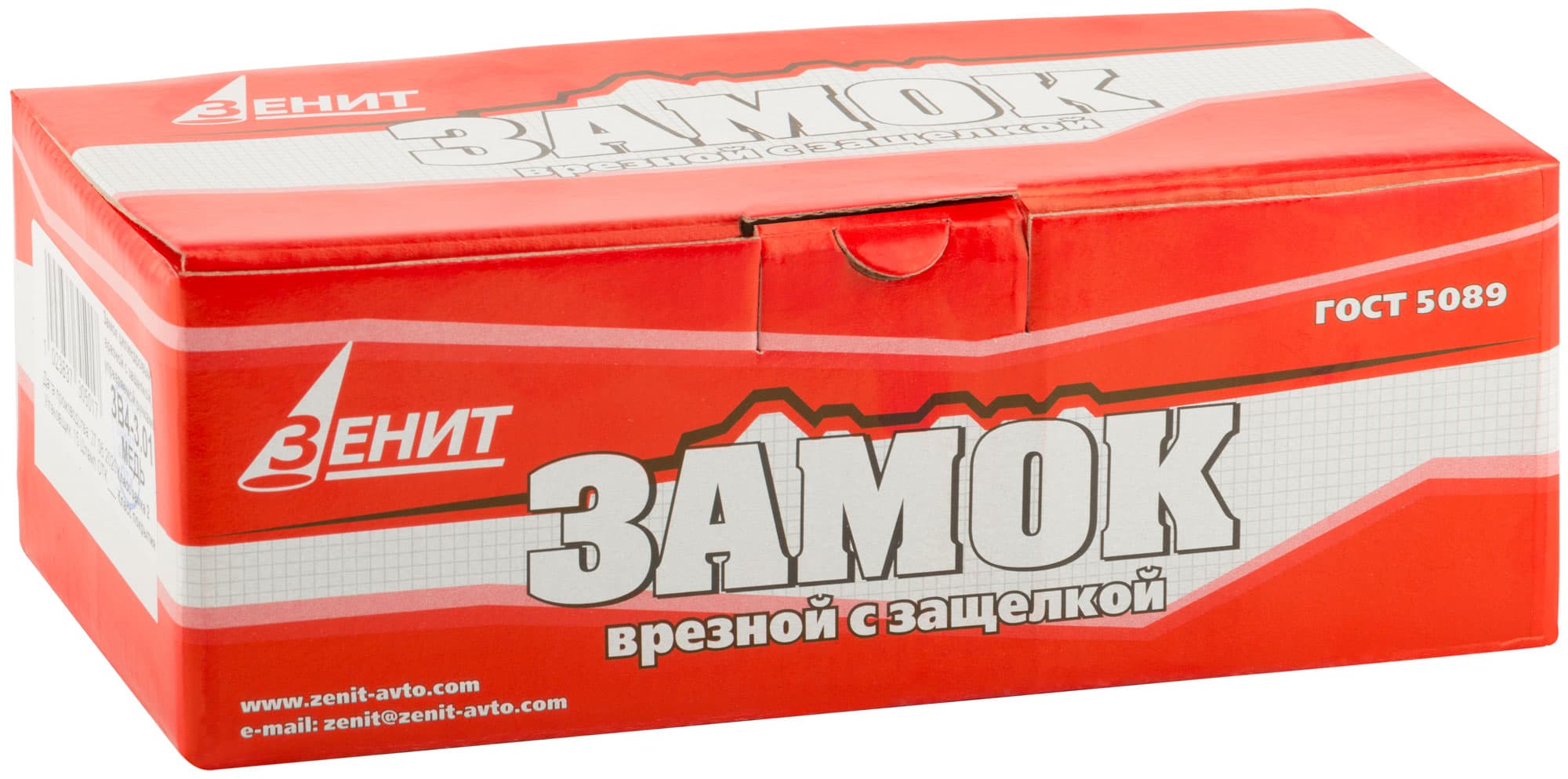 Замок врезной Зенит 3В4-3.01, медь