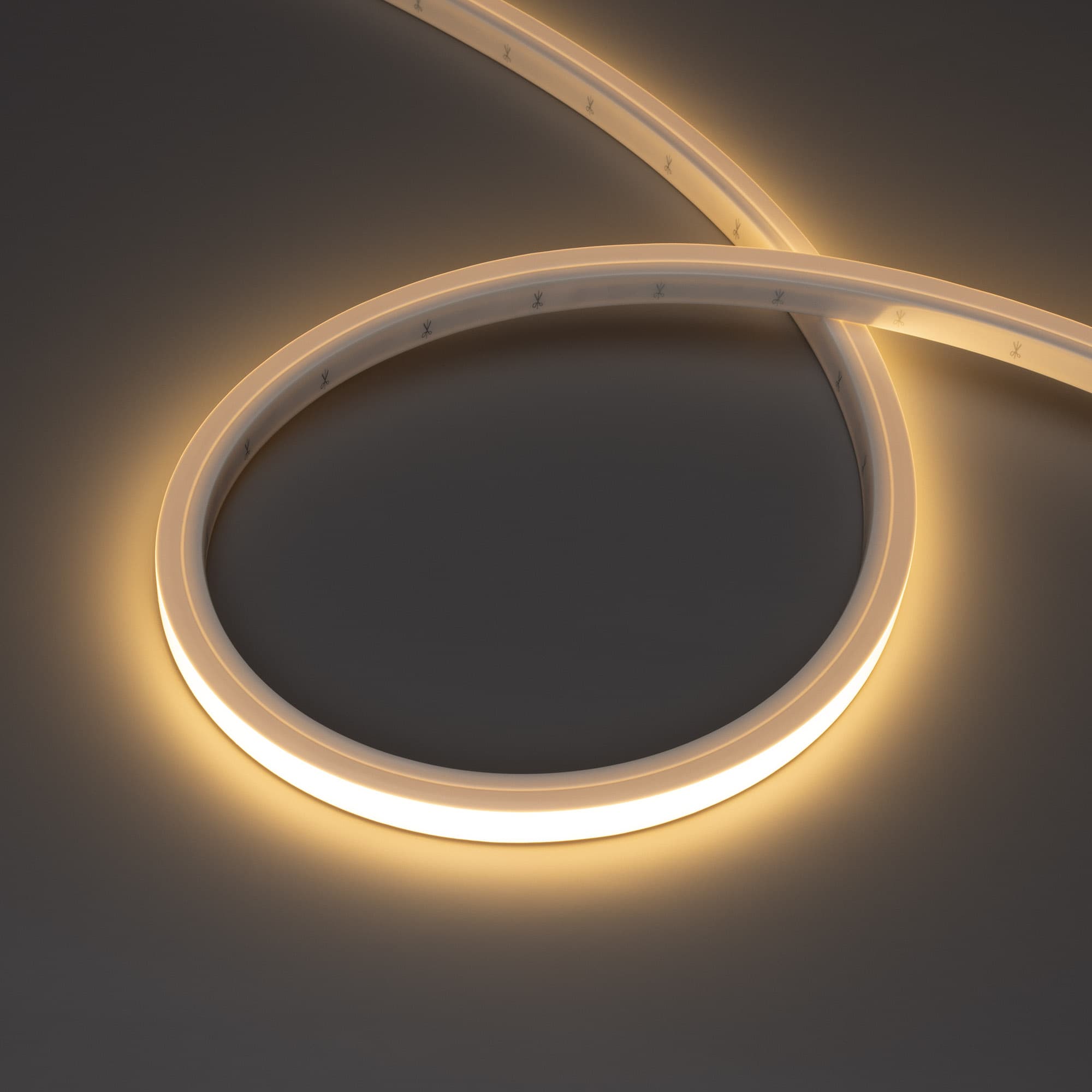 Лента светодиодная герметичная NOVA-TOP-PU-A120-16x15mm 24V Warm3000 (10 W/m, IP68, 3m, wire x1) (ARL, Полиуретан)
