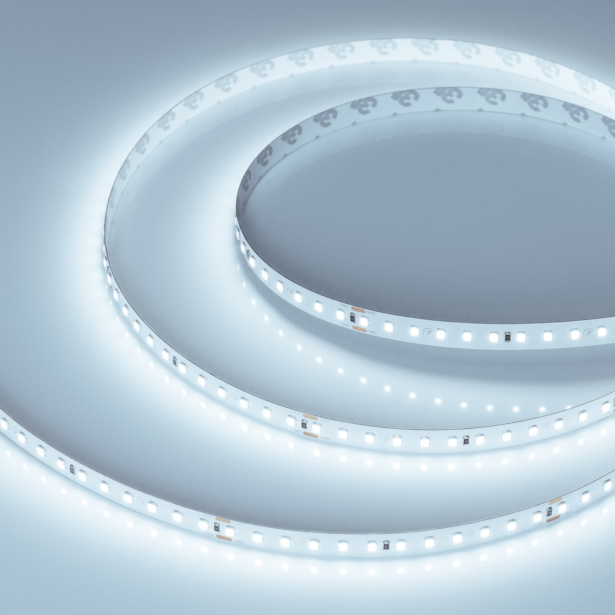 Лента светодиодная 10 Вт/м 48В IP20 8000K 120LED/м UL-A120-10mm SMD 2835 30 м