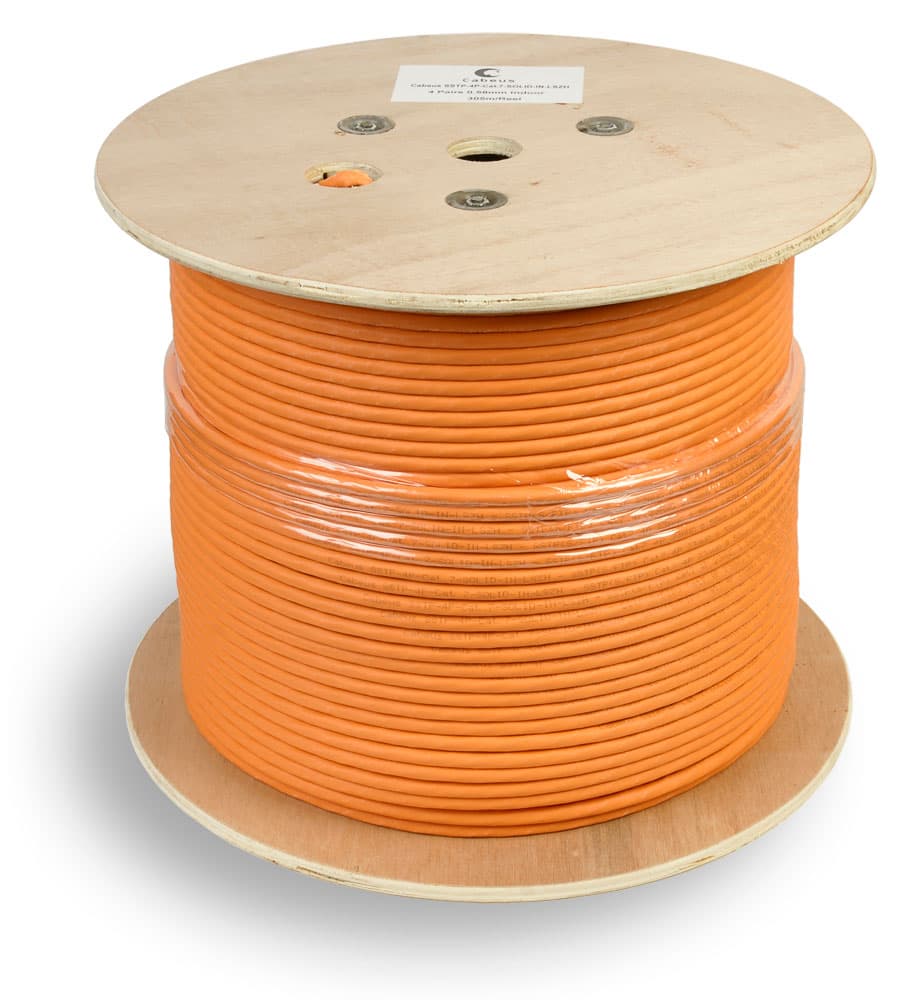 Витая пара S/FTP Cat 7a 4 пары 23 AWG solid LSZH нг(А)-HF 305м