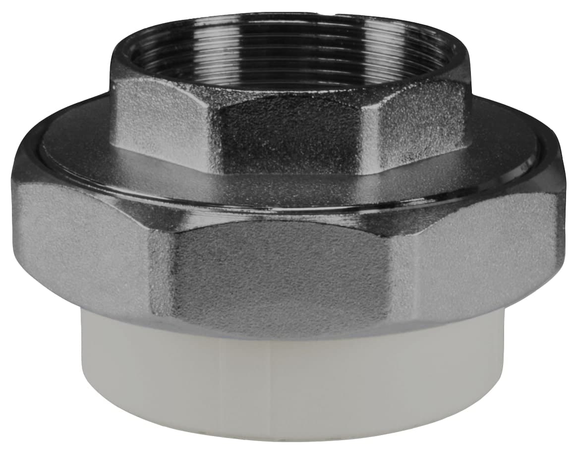 Муфта разъемная 20x1/2' ВР полипропиленовая PPR американка, усиленная, серая