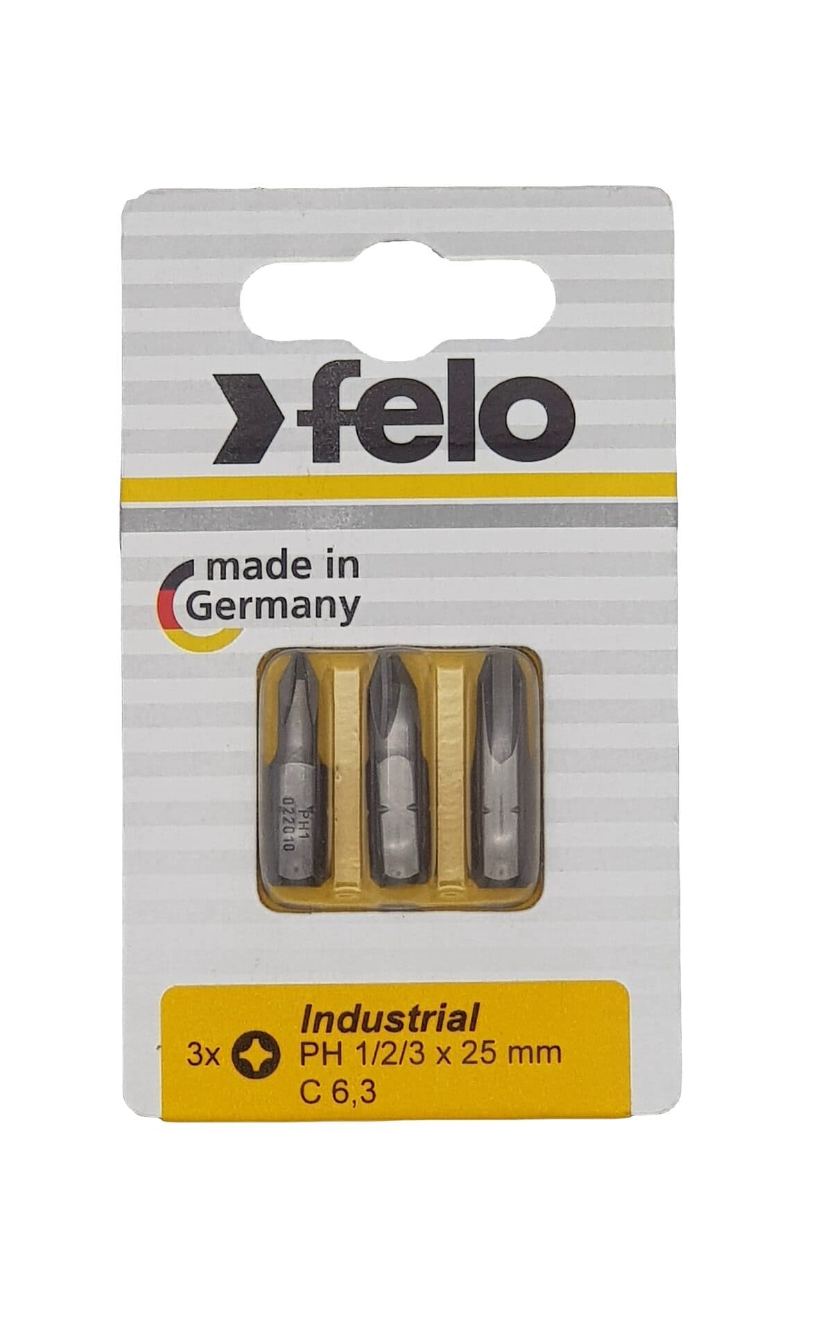 Бита крестовая PH 1/PH 2/PH 3X25, 3 шт в блистере