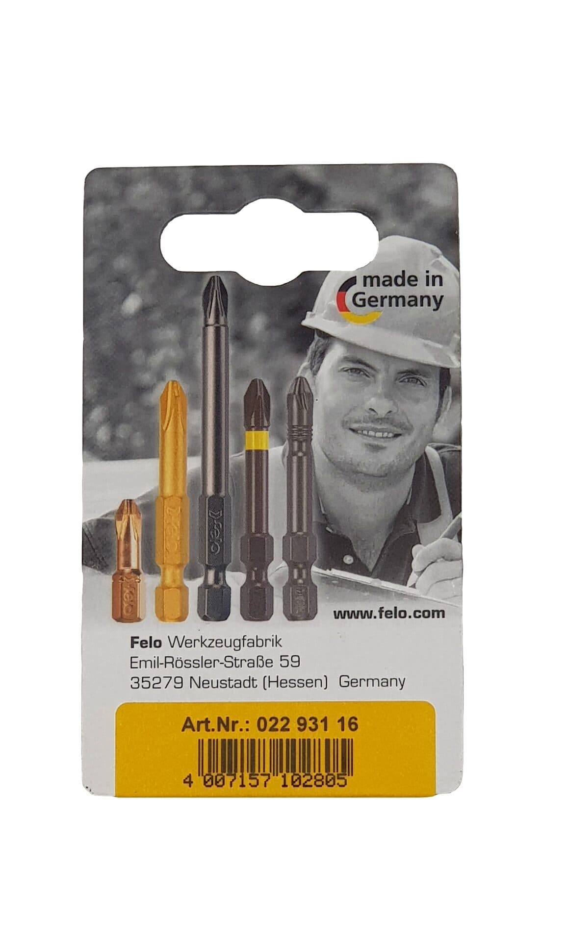 Бита крестовая PH 1/PH 2/PH 3X25, 3 шт в блистере