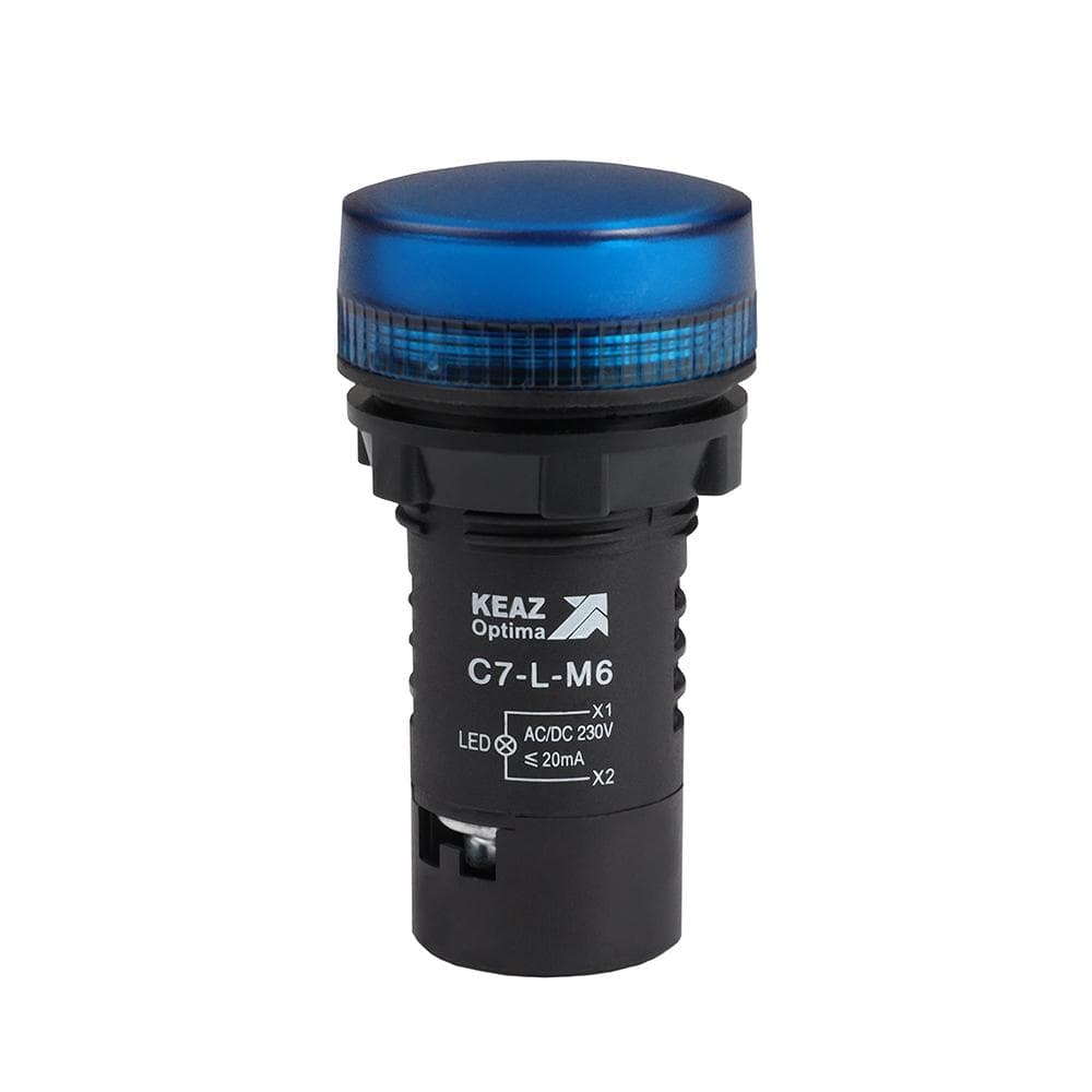 Лампа светодиодная синяя C7-L-M6 230 В AC/DC XB7EV06MP