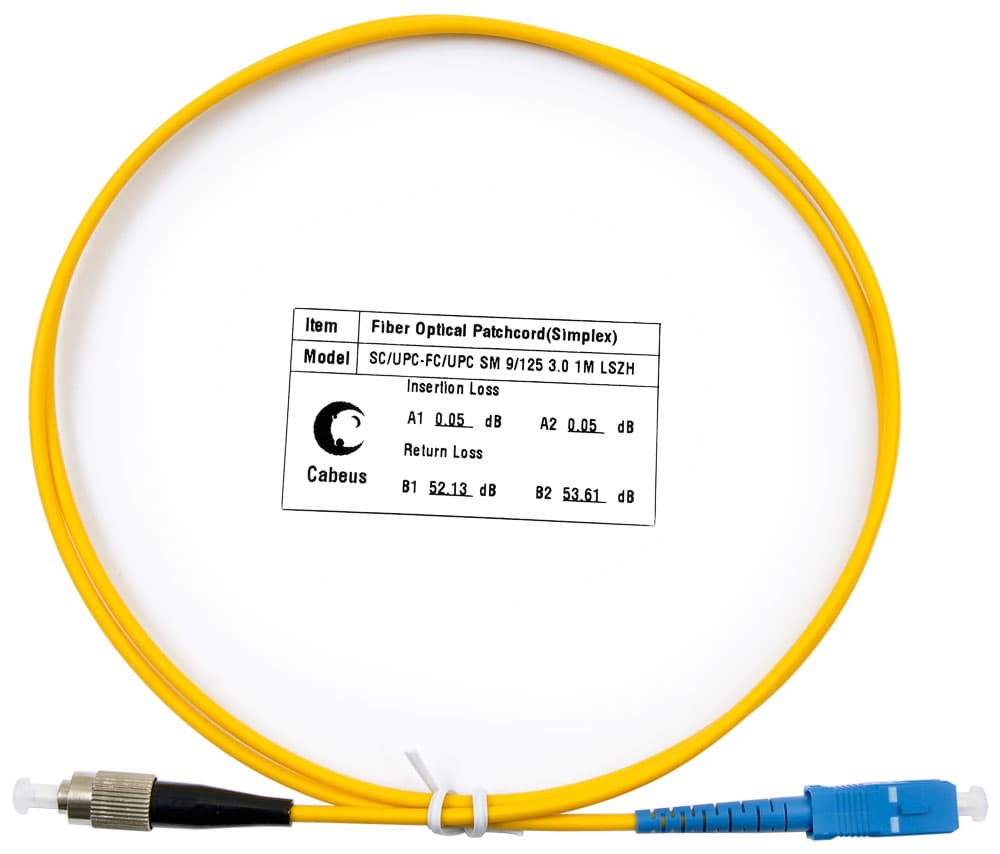 Патч-корд оптический simplex 1м SC-FC 9/125 sm LSZH