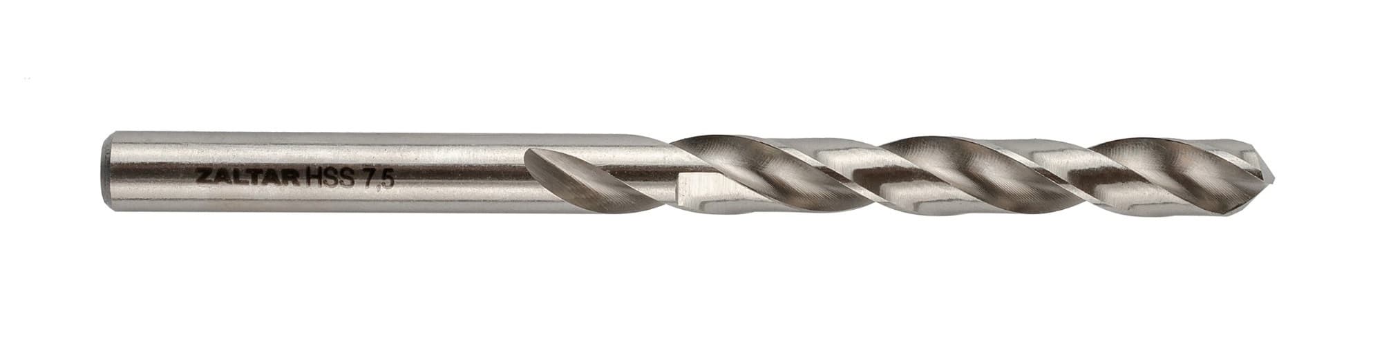 Сверло по металлу, индустриальное, DIN 338, HSS-G, Тип N, 5xD, 7,50 мм
