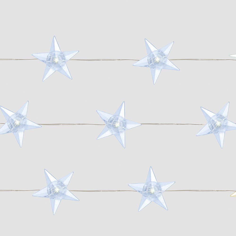 Гирлянда линейная Звездочки LED 5000К 1.8м USB
