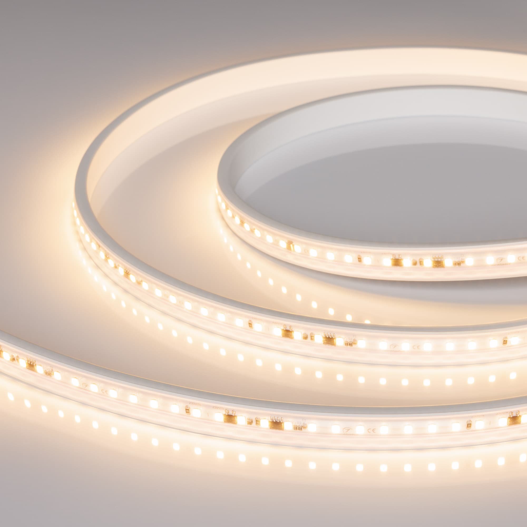 Лента светодиодная 15 Вт/м 230В 3000K IP65 120LED/м ARL-A120-15mm SMD 2835 50 м герметичная