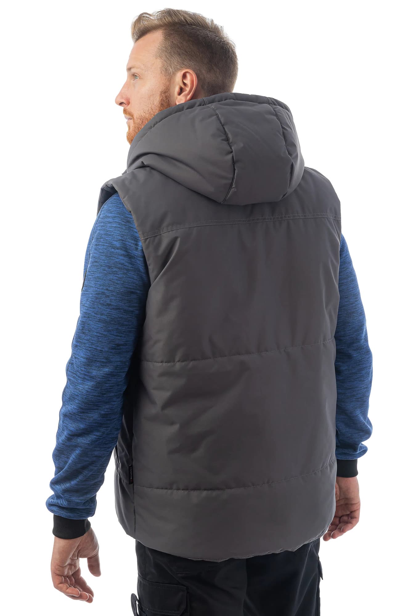 Жилет утепленный Brodeks KW112, серый (2XL)