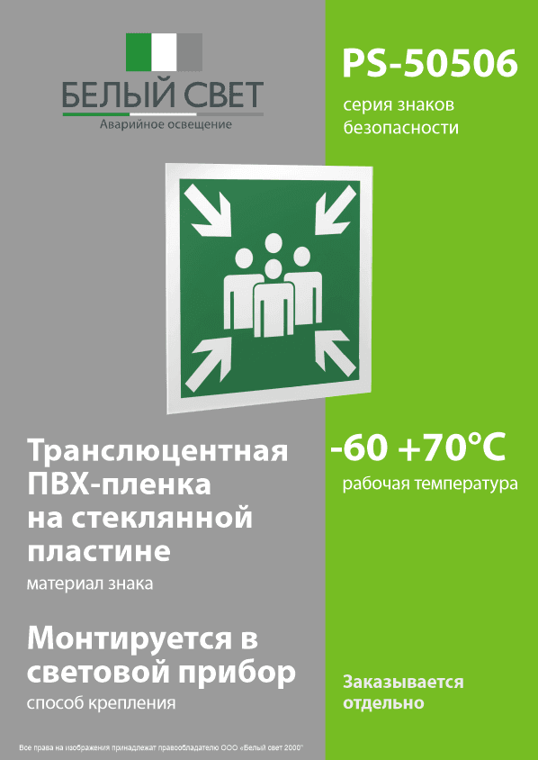 Знак безопасности PS-50506.E21''Пункт (место) сбора''