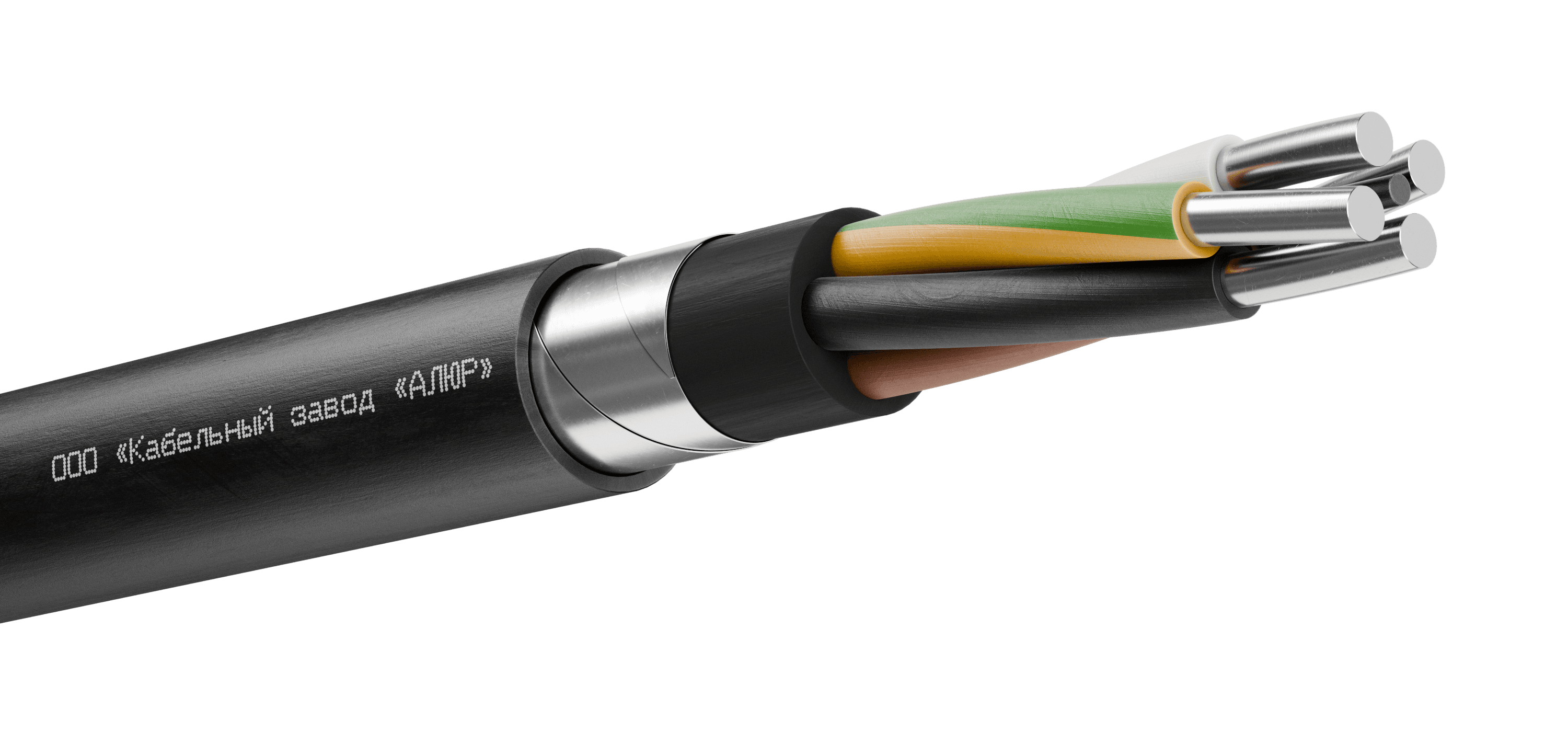 Кабель силовой АВБШвнг(А)-LS 4х35.0 ок(РЕ)-0.66 Ч. бар (ВНИИКП)