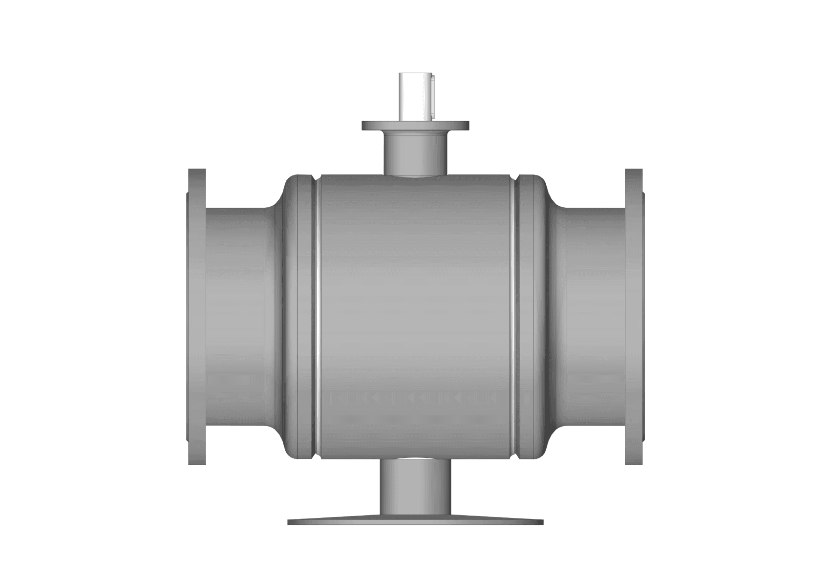 Кран шаровой FF DN400 PN25 GF (фланцевый, под привод, стандартный проход)