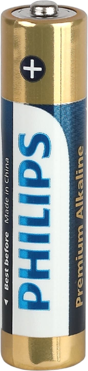 Элемент питания алкалиновый LR03M4B/51 ААА 1,5v 4 шт. LR03-4BL Premium Philips Power