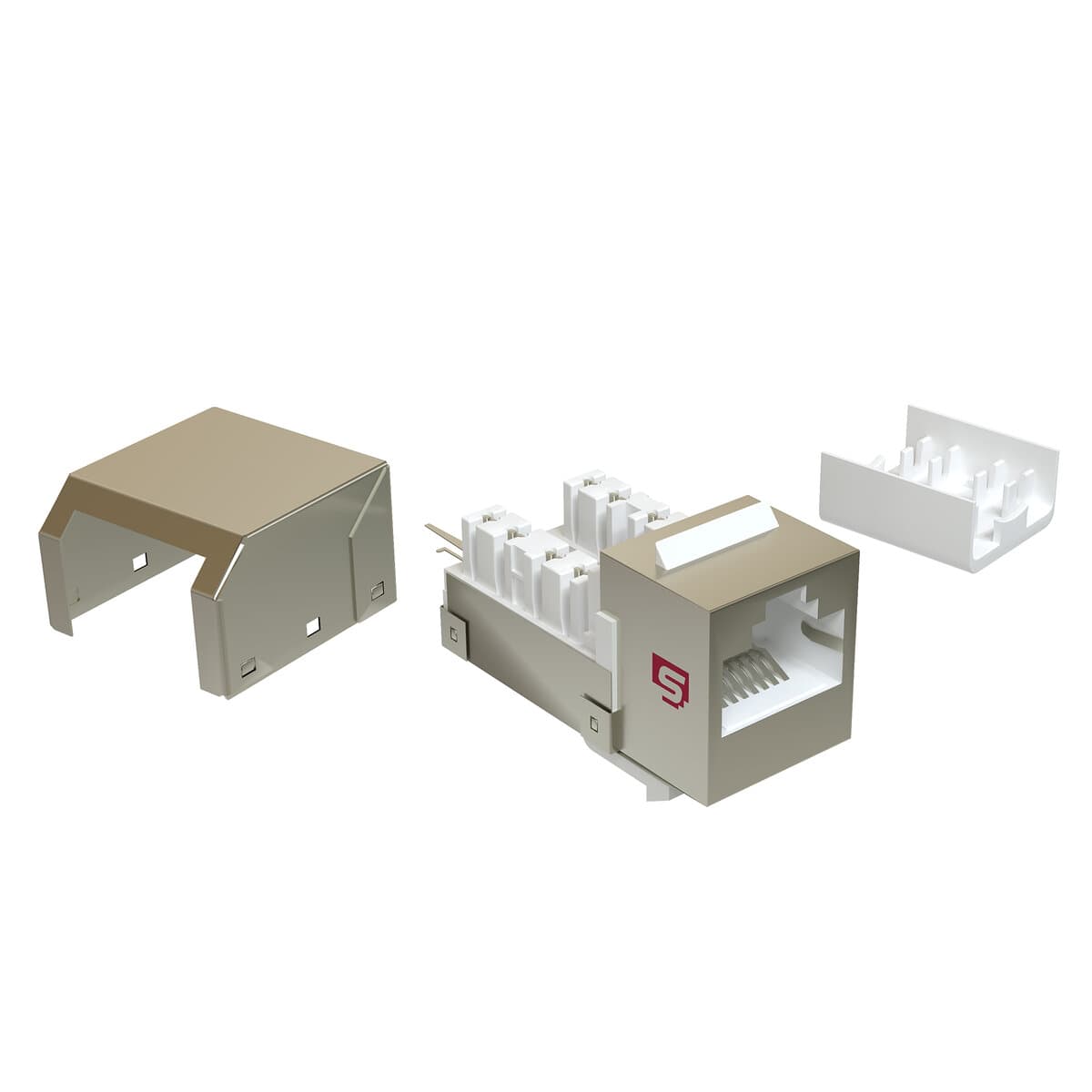 Вставка Keystone Jack RJ-45, 90 градусов, категория 5e, экранированная, заделка тип 110