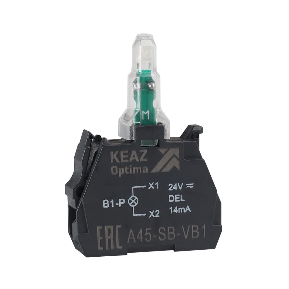 Блок световой OptiSignal D22A 45-SB-B1 белый 24 В AC/DC с защитой от наводок ZBVB1