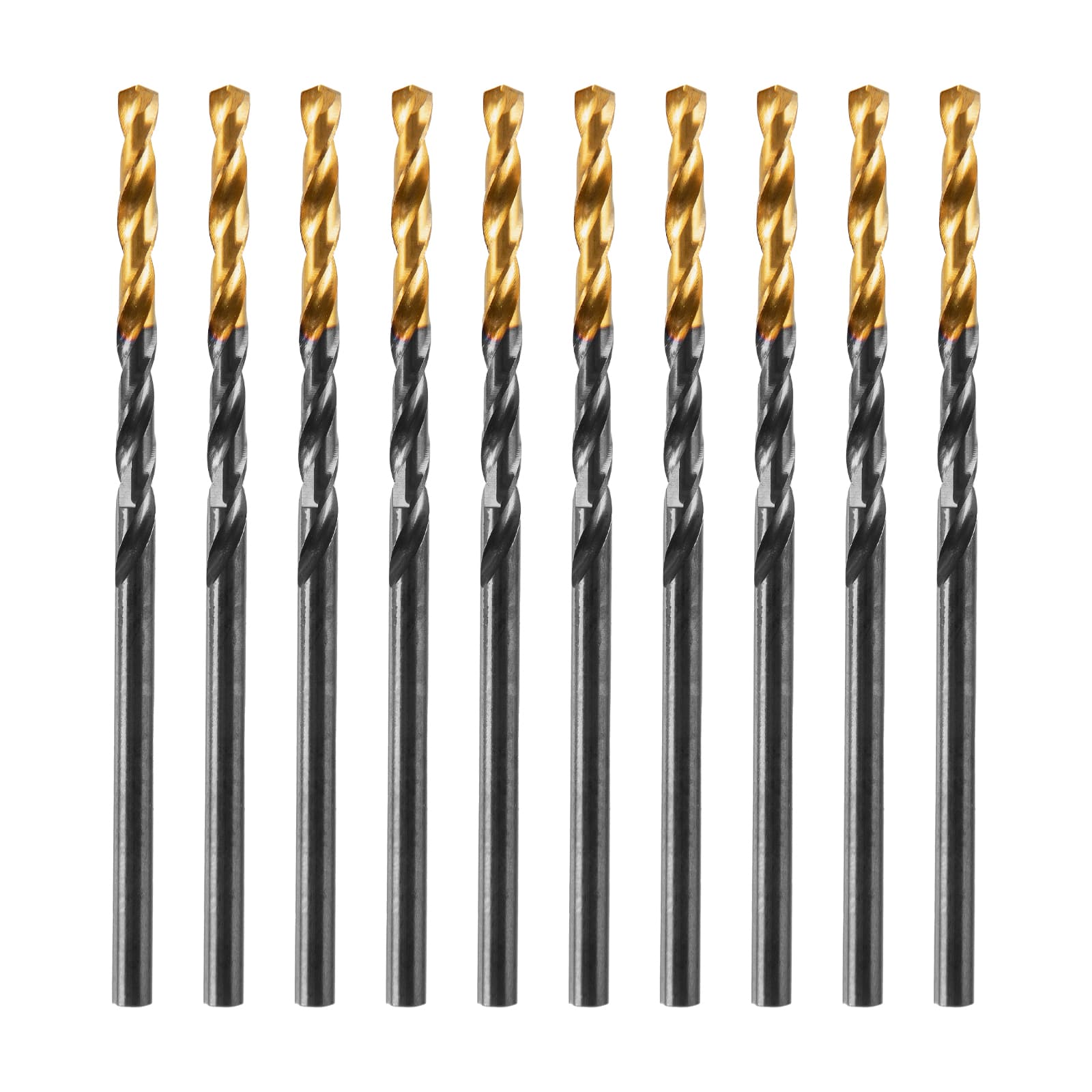 Сверло по металлу, 2,5 мм, HSS-Tin, Golden Tip, 10 шт.