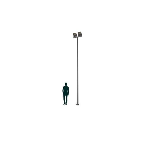 Светильник LEADER LED 2x50 D75 4000K T-POLE 5M D114 RAL9005