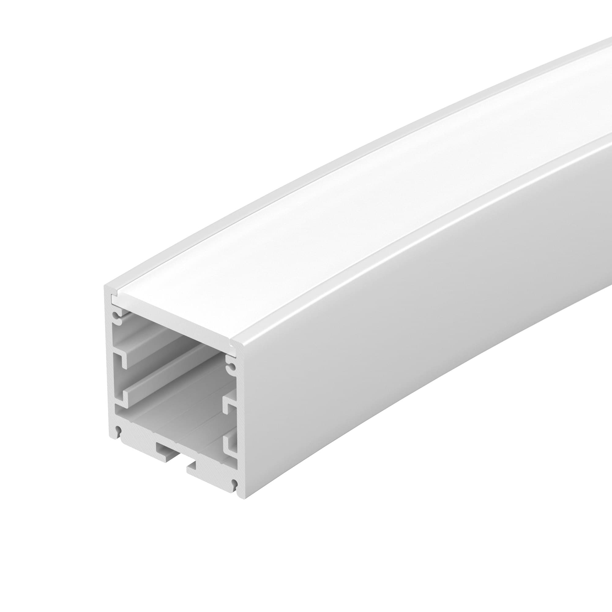 Профиль SL-ARC-3535-D1500-A45 WHITE (590мм, дуга 1 из 8) (ARL, Алюминий)
