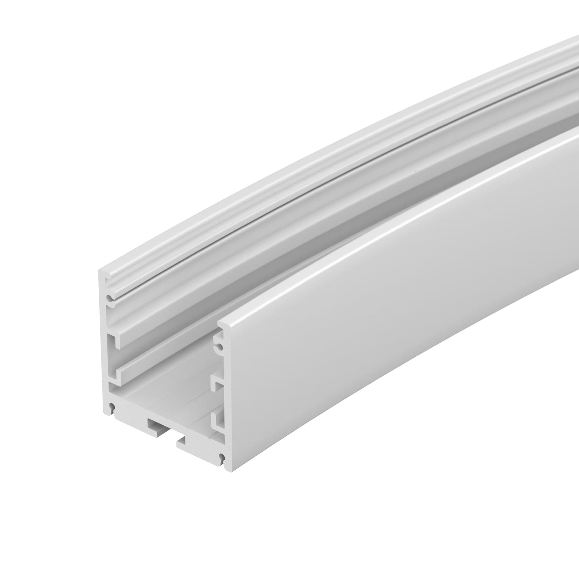Профиль SL-ARC-3535-D1500-A45 WHITE (590мм, дуга 1 из 8) (ARL, Алюминий)