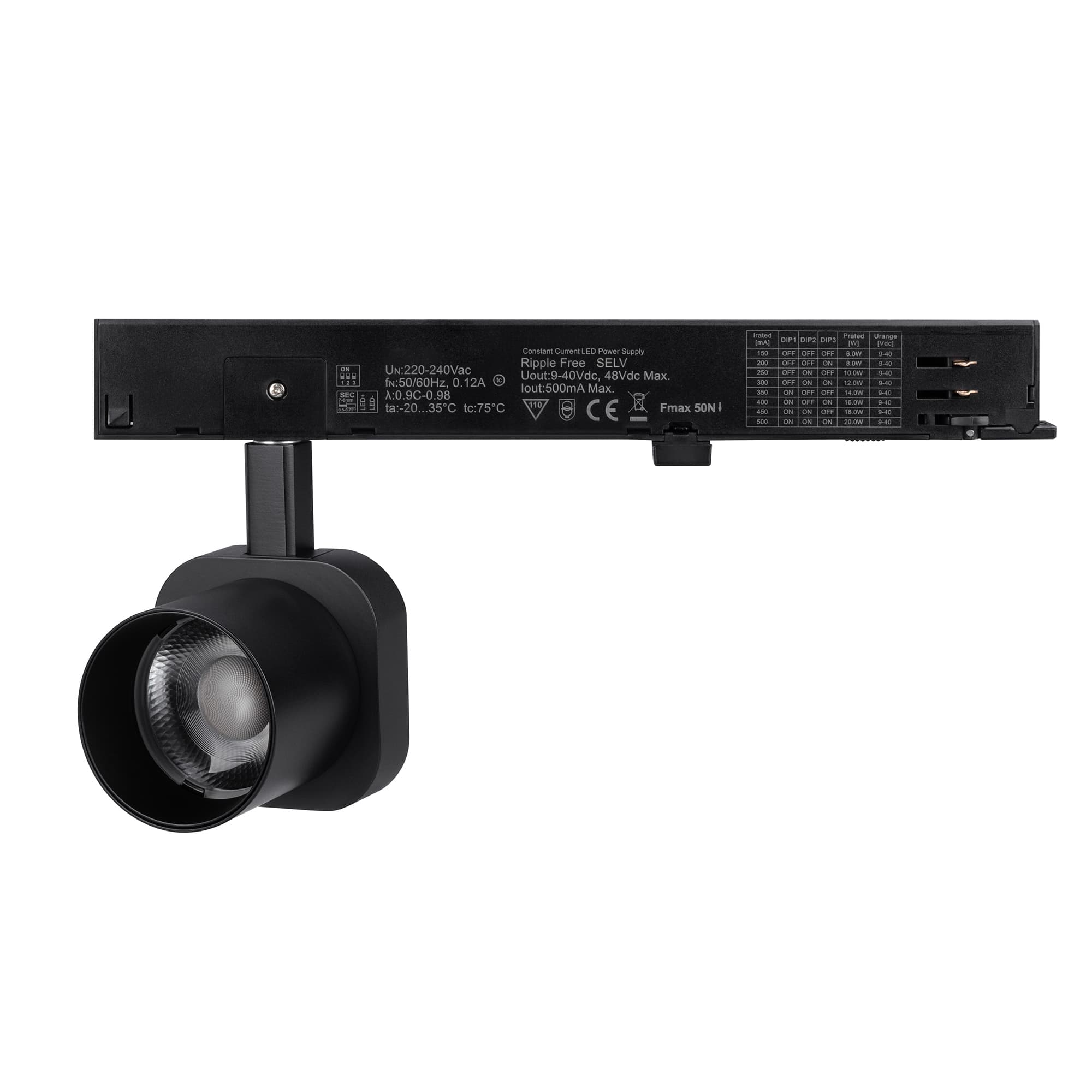 Светильник LGD-DIAFILM-4TR-R60-10W Warm3000 BK, 60 deg, 230V, IP20, металл, 5 лет