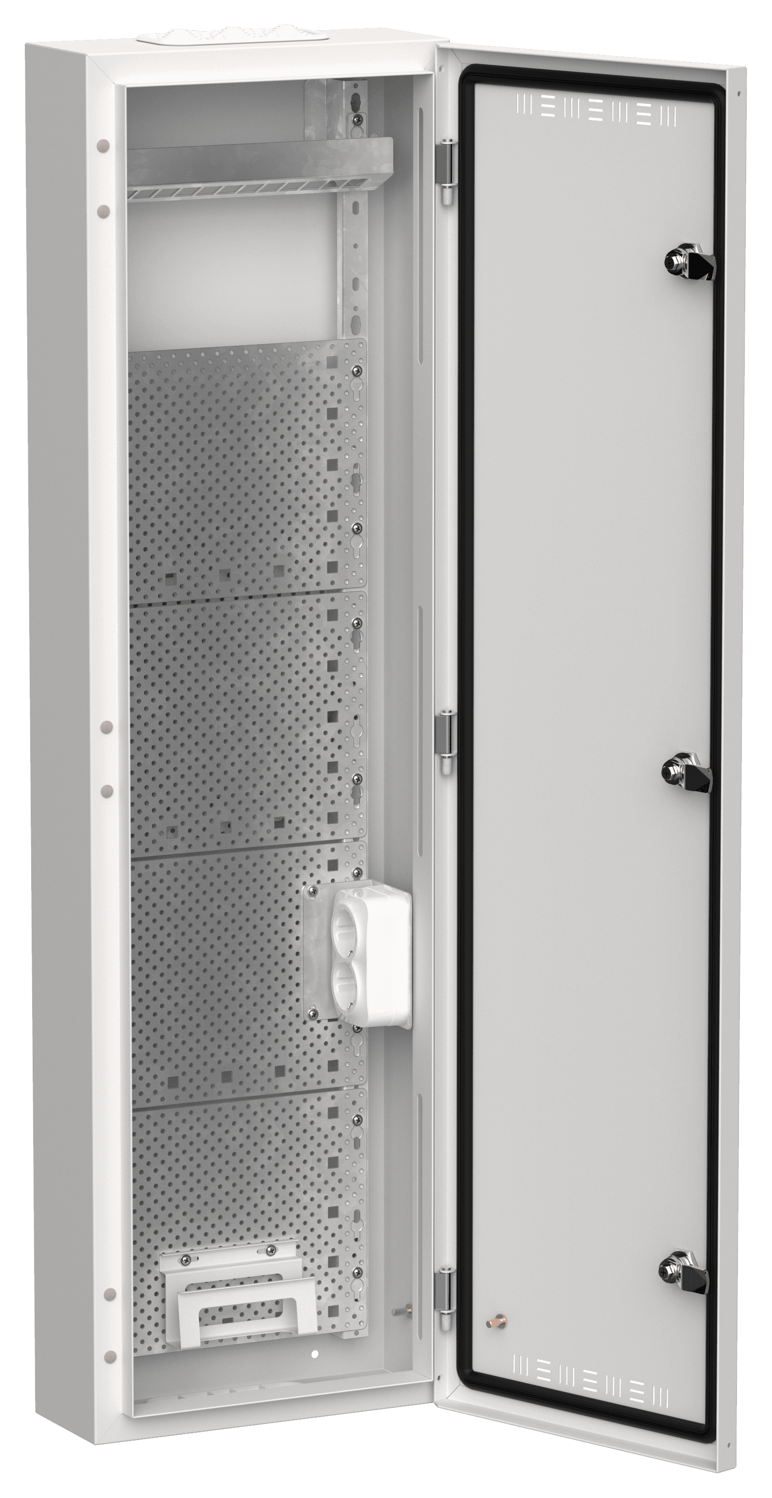 TITAN 5 Корпус мультимедиа ЩРн-84 (1х84) 1085х310х140мм IP30 белый IEK