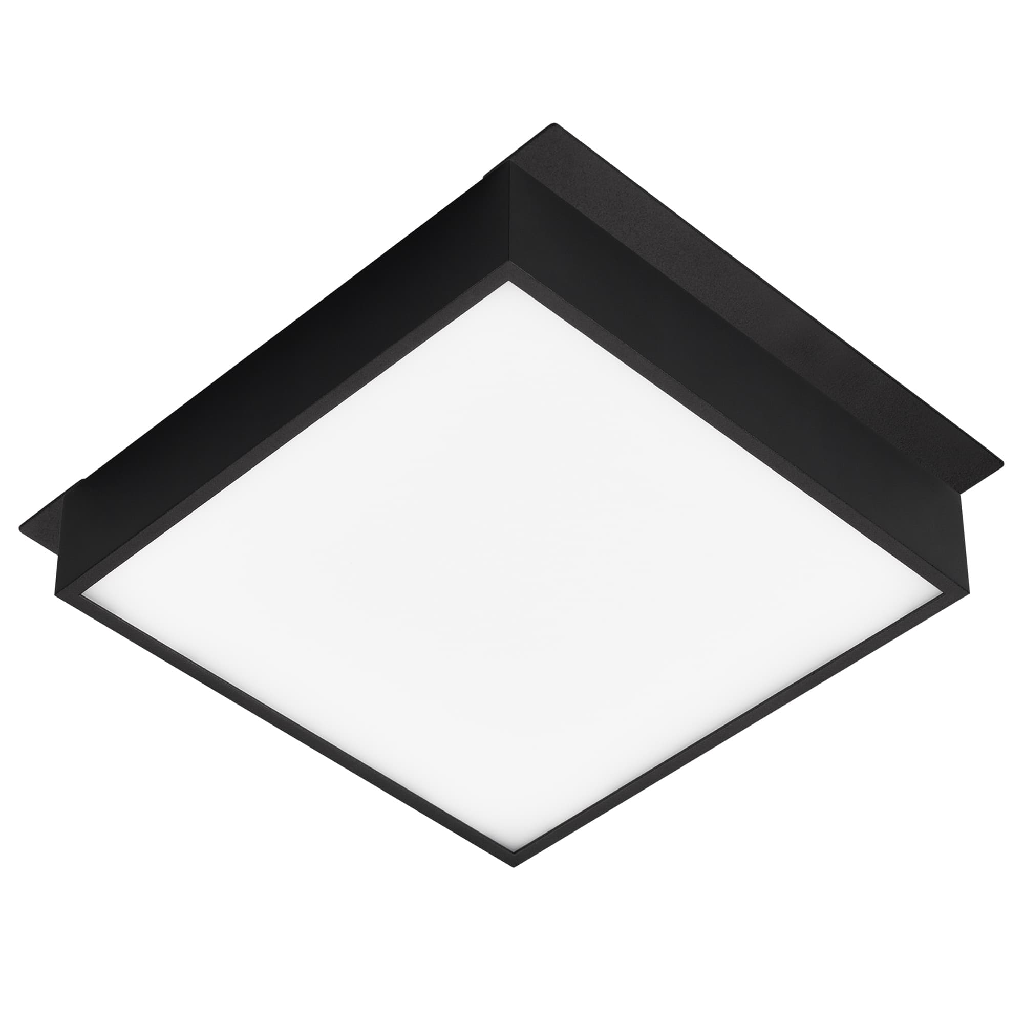 Светильник DL-GRIGLIATO-S190x190-24W Warm3000 BK 100 deg 230 IP40 металл 5 лет