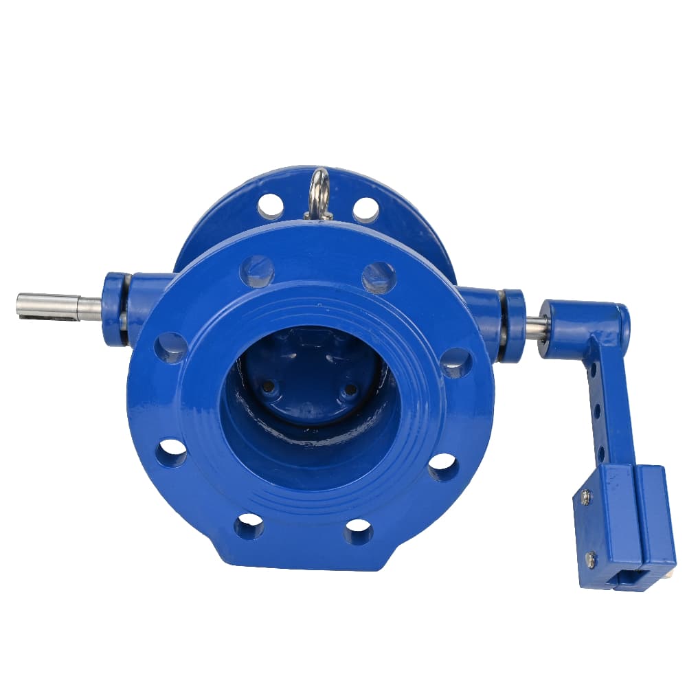 Клапан обратный КОДП GGG50-GGG50-EPDM Ду200 Ру10/16 фланцевый, поворотный, корпус чугун, диск чугун, уплотнение EPDM