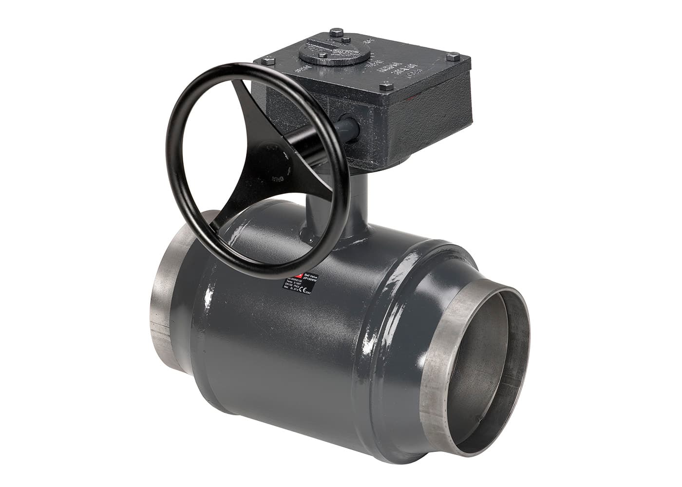 Кран шаровой WW DN350 PN25 WG (приварной, с редуктором, стандартный проход)