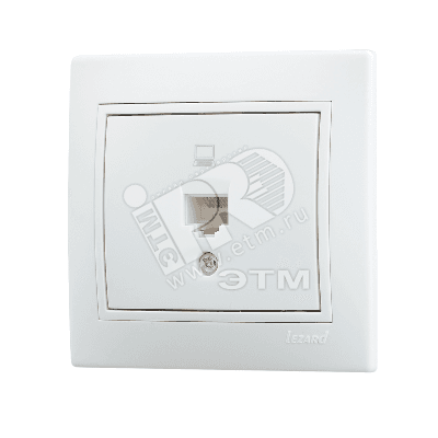 MIRA Розетка компьютерная RJ45x1 белая