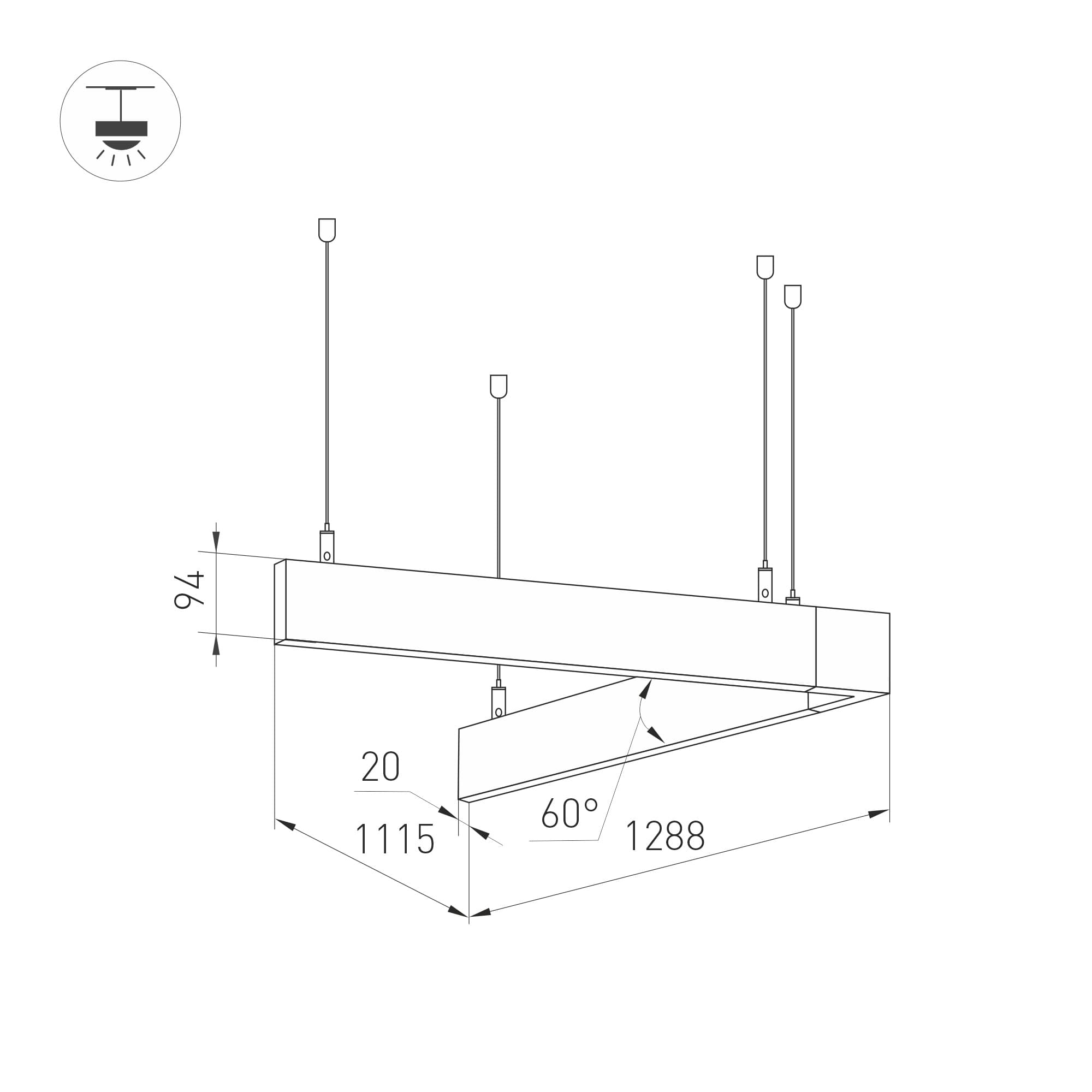 Экран SL-W33-2000 OPAL-PM BLACK (ARL, Пластик)