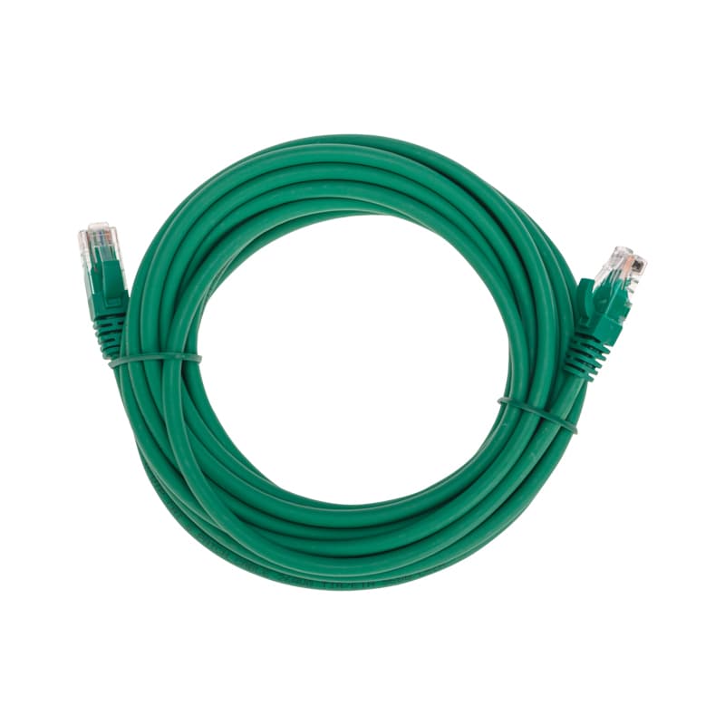 Патч-корд U/UTP CAT 6, RJ45-RJ45, 26AWG, LSZH, зеленый, 5м,