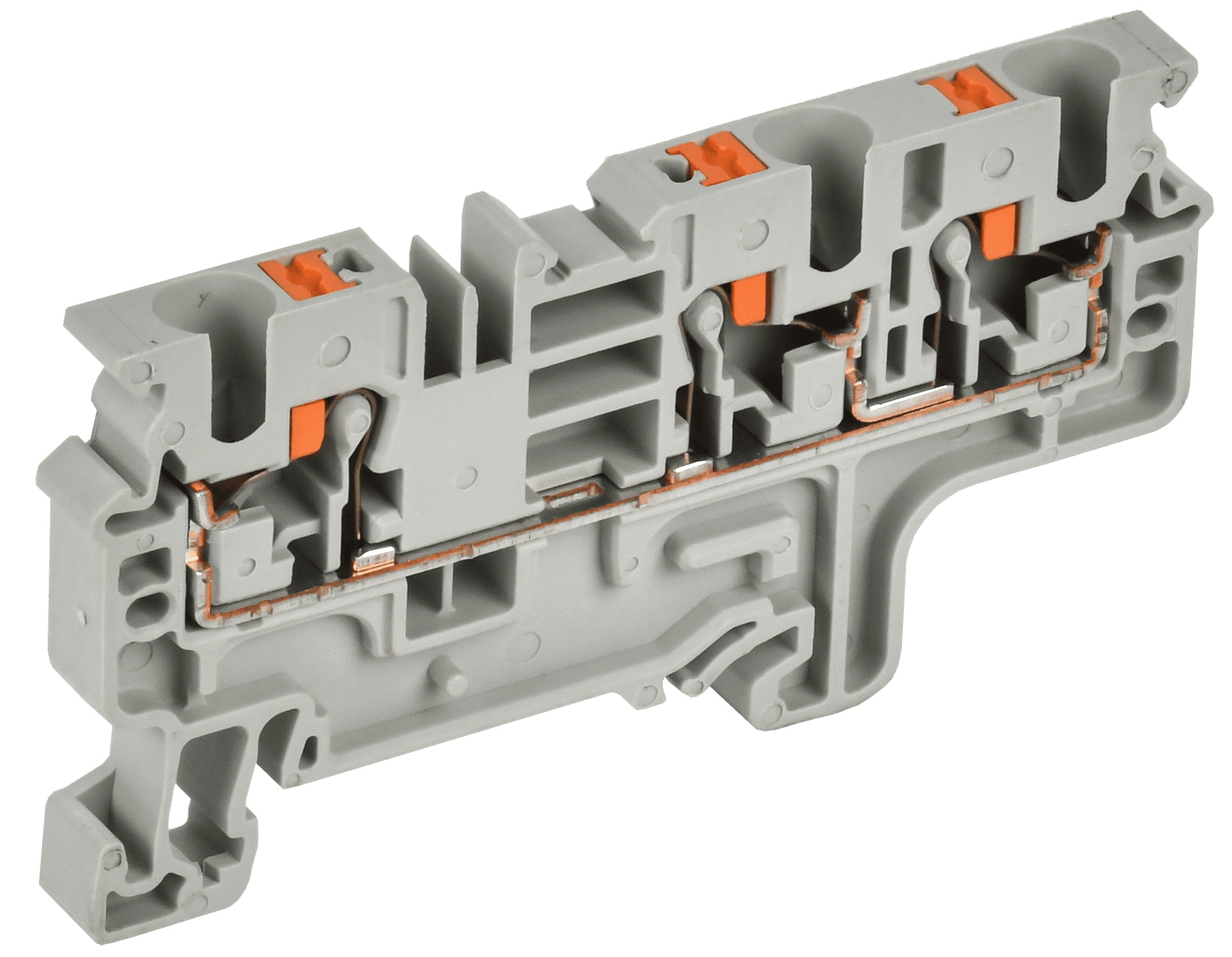 ARMAFIX Клемма пружинная Push-in CP-MC 3 вывода 4мм2 серая IEK