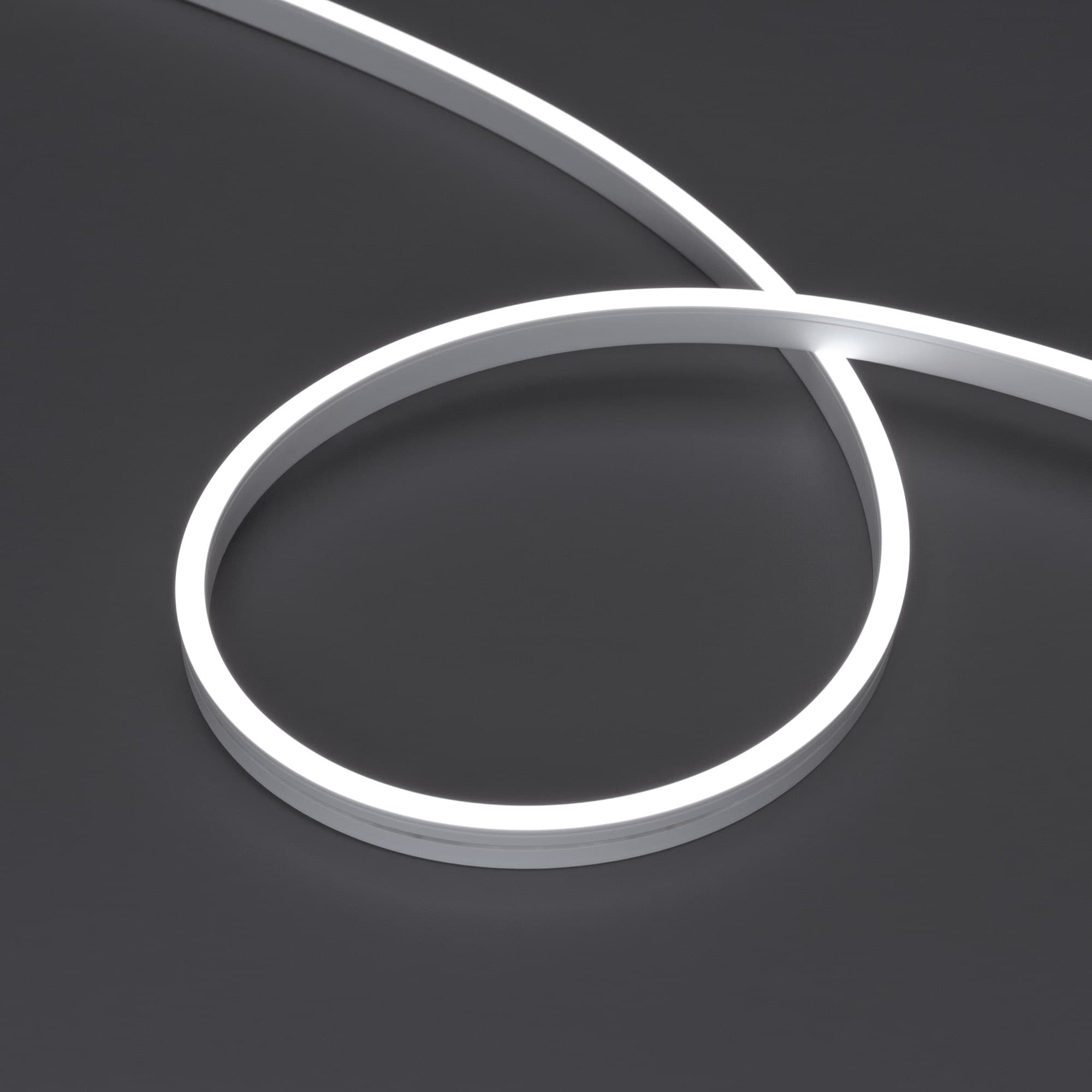 Лента герметичная MOONLIGHT-SIDE-A120-06x12мм 24V White6000 9.6 W/m, IP65, 5м, wire x2 вывод кабеля прямой