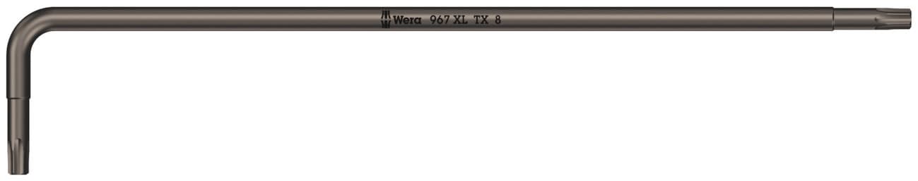Ключ Г-образный 967 XL HF TORX с функцией фиксации крепежа удлиненный TX 8X90 мм