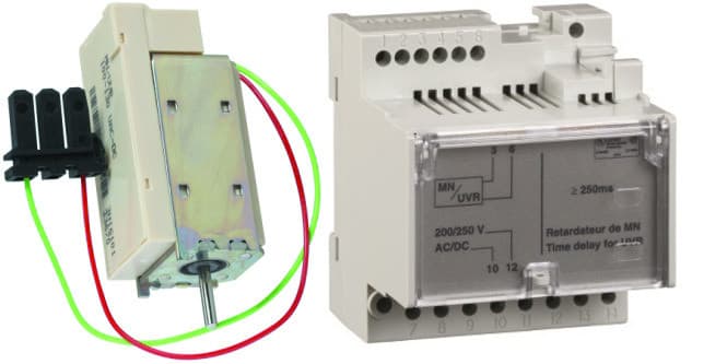 Расцепитель MN + Замедлитель ПО 400V AC