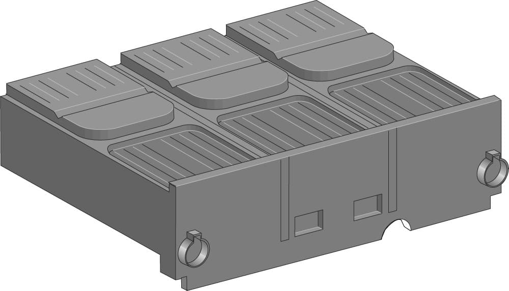 Заглушка клеммная короткая 3P (250)