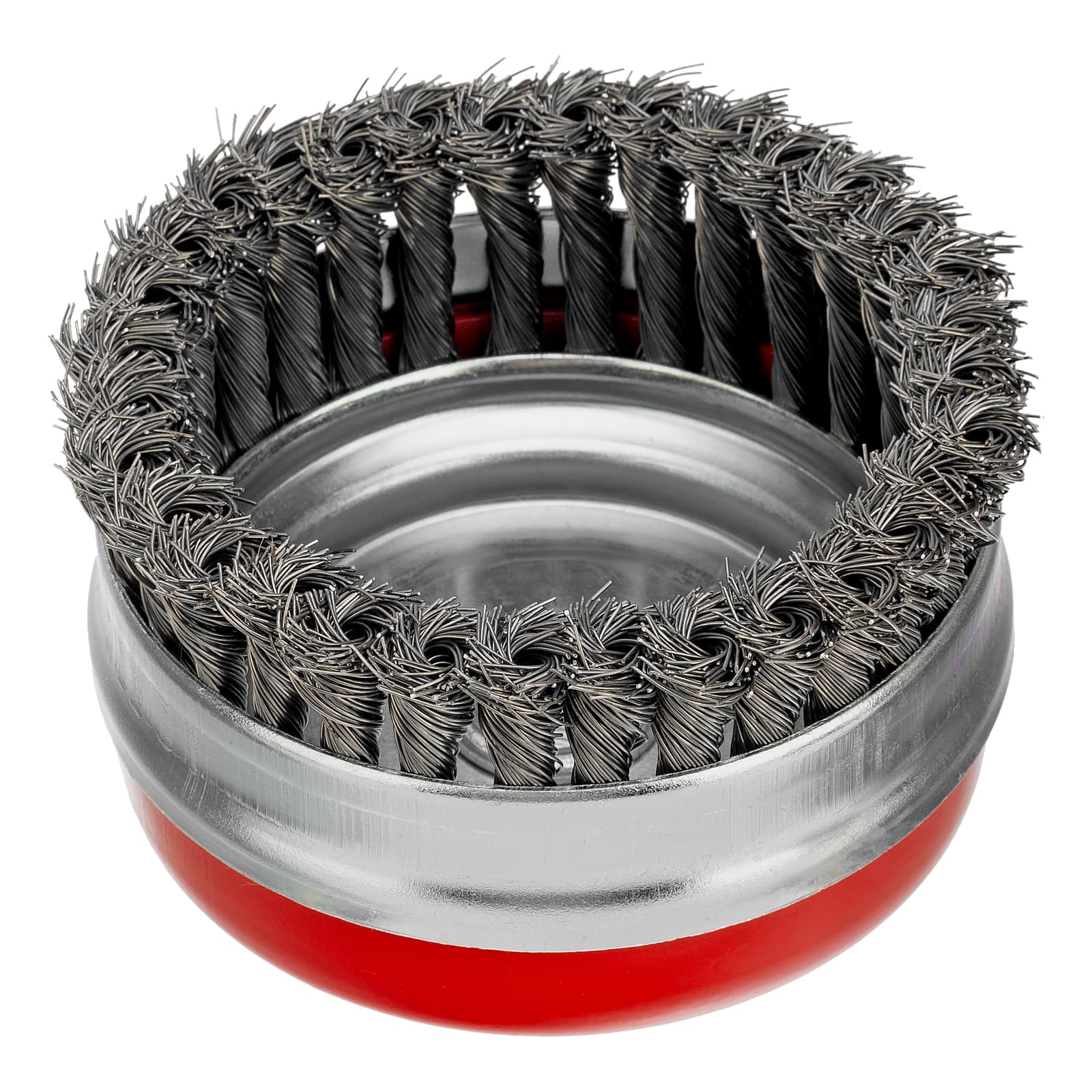 Щетка для УШМ Heavy Duty, 125 мм, М14, Чашка, крученая проволока 0,5 мм