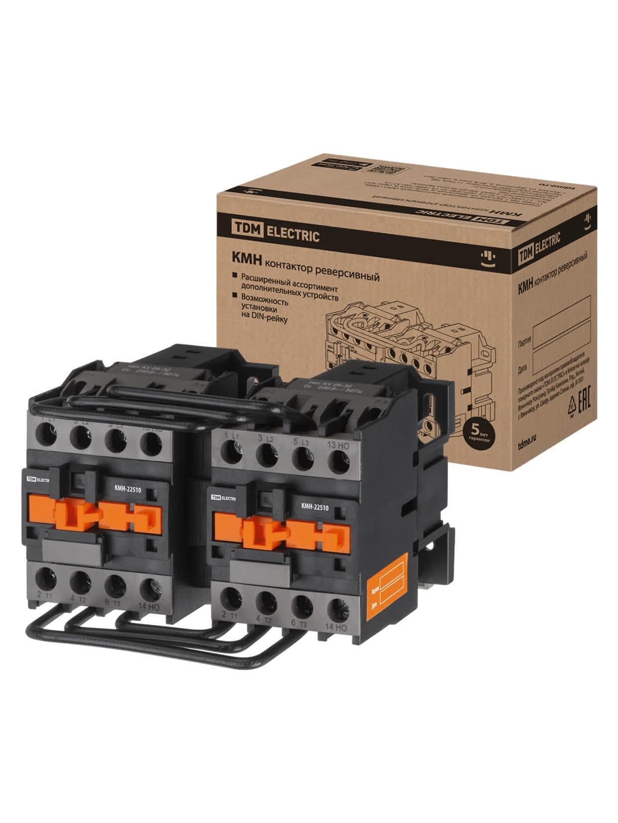 КМН-22530 реверс 25А 230В/АС3 2НО TDM