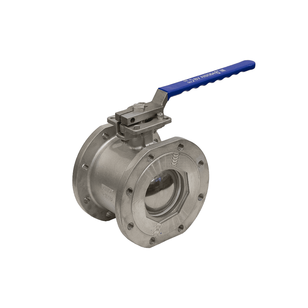 Кран шаровый межфланцевый под привод нержавеющий (1PC), AISI304 DN 150 (6'), (CF8), PN16