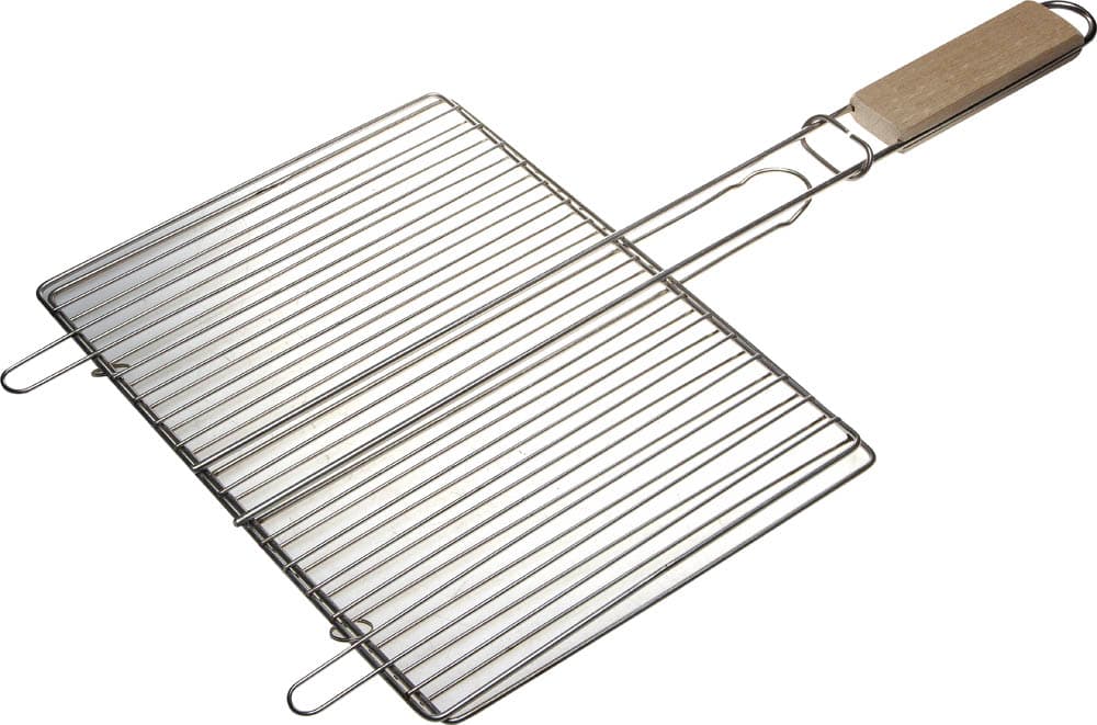 Решетка-гриль ''BARBECUE'', плоская, нержавеющая сталь, 300х225мм