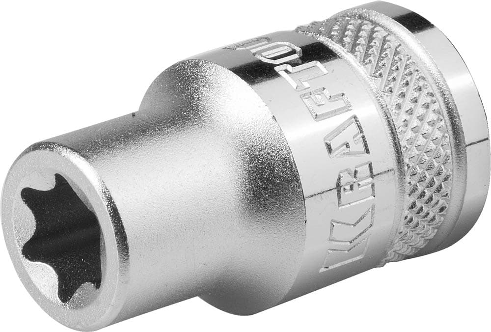 Головка торцевая ''INDUSTRIE QUALITAT'', Cr-V, внешний TORX, хромосатинированная, 1/2'', Е 14