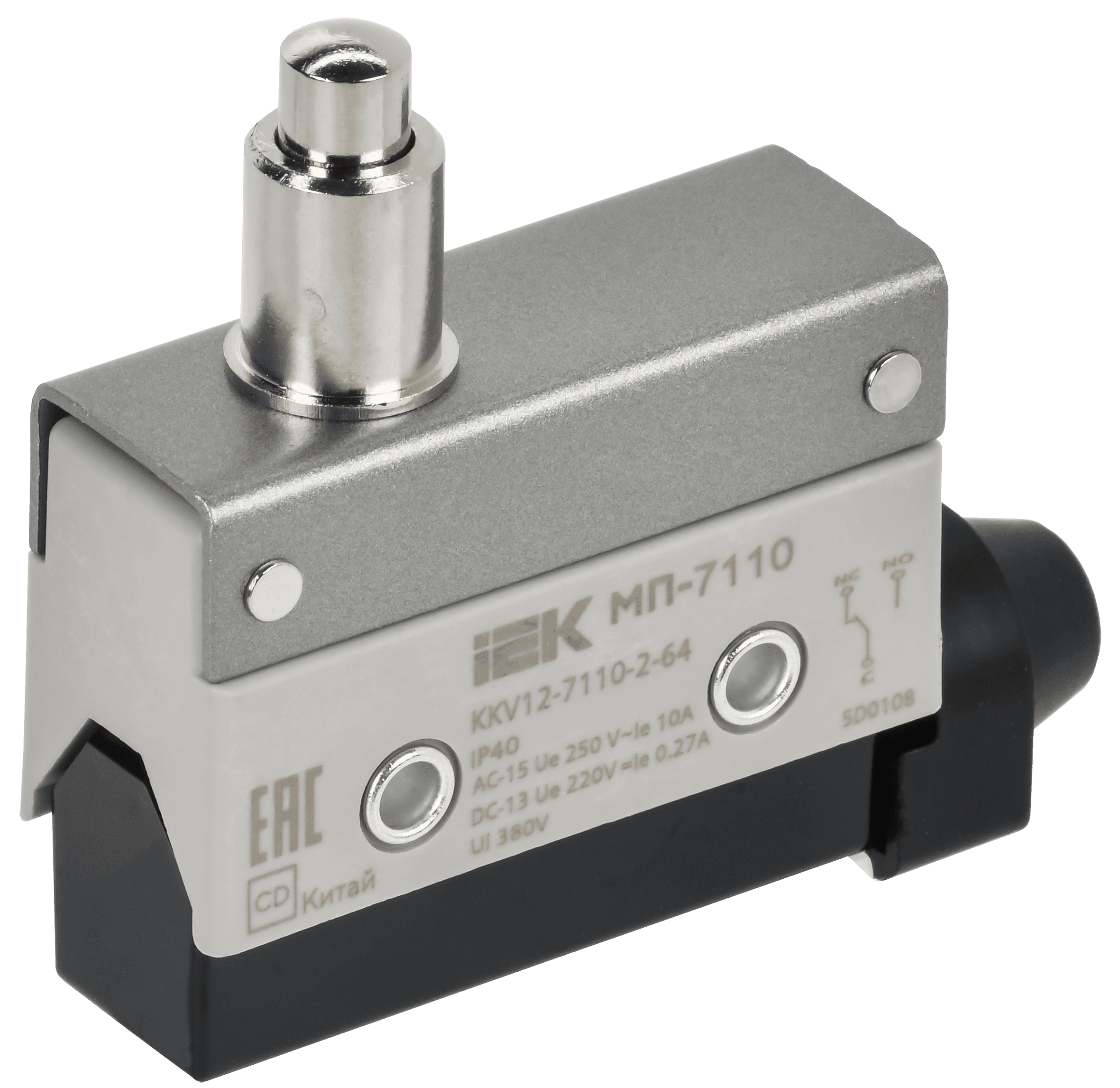 Микропереключатель концевой МП-7110 удлиненный толкатель IP40