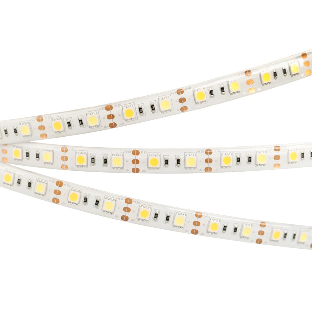 Лента светодиодная 14,4 Вт/м 12В IP65 6000K3000K 60LED/м RT/RTW-B60-12mm  SMD 5060 5 м