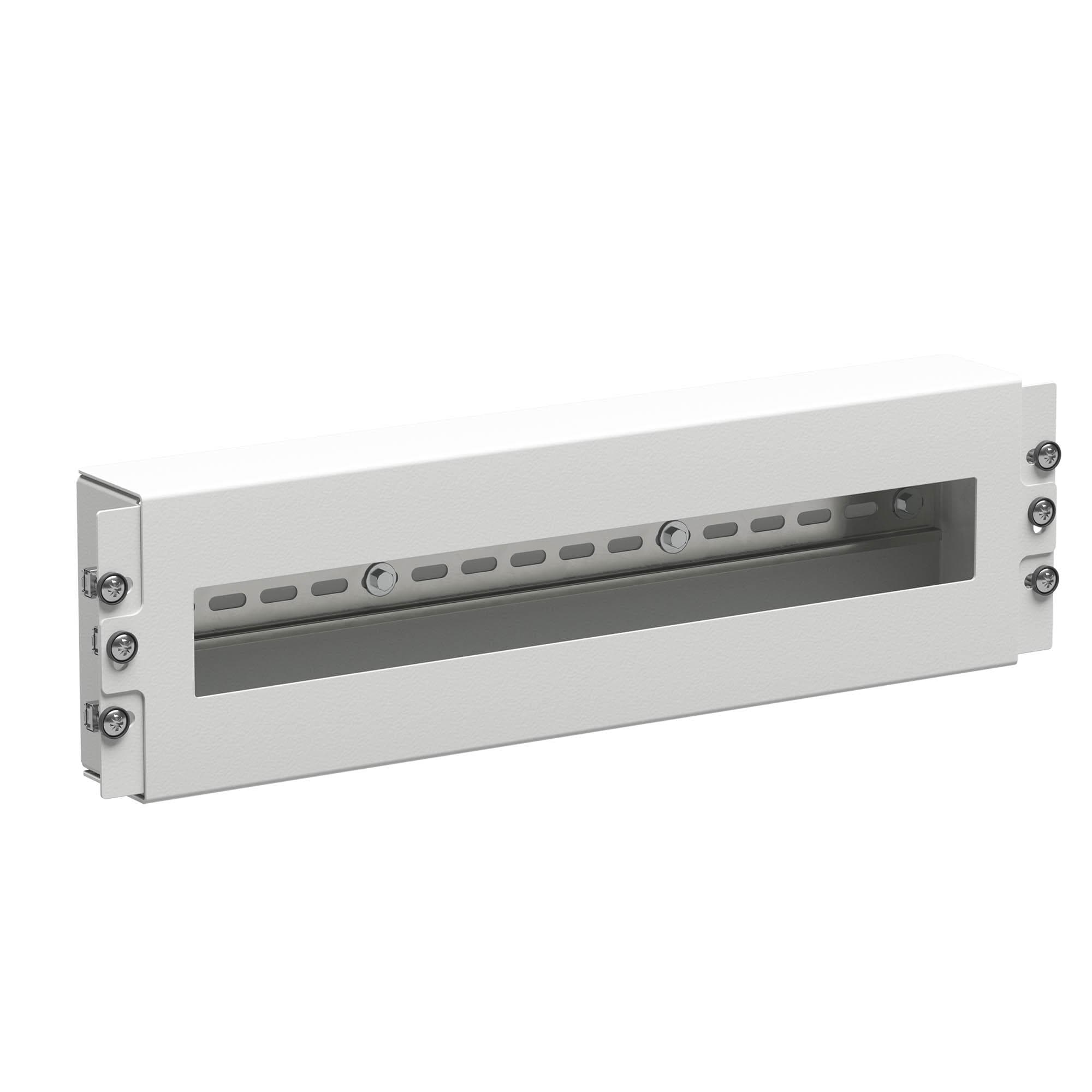 Модуль 3U с DIN рейкой для IT-корпусов, RAL7035
