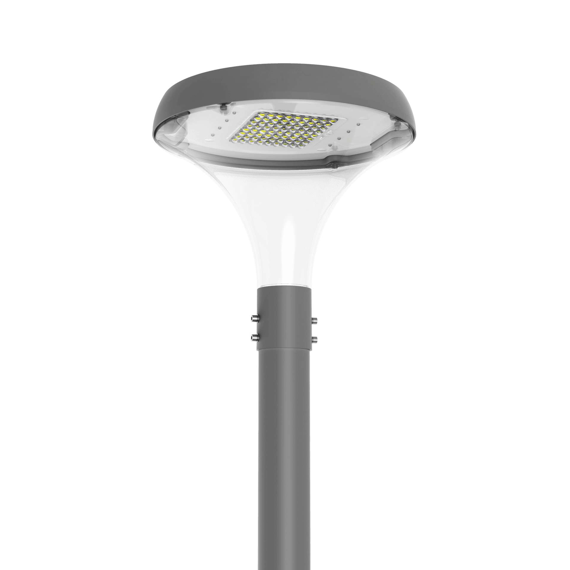 Светильник светодиодный IONIK Crystal парк 30 Вт Garden 4000К IP66 RAL7045 серый